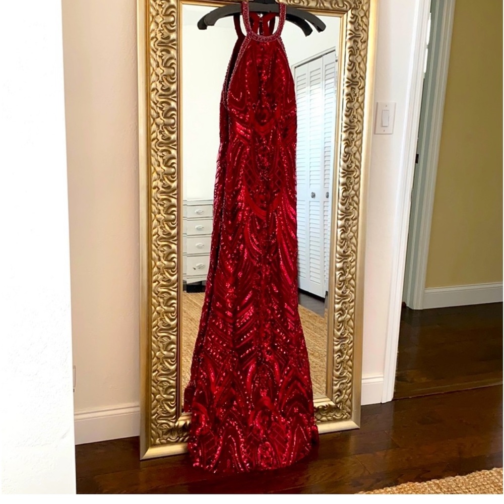 Red ellie wilde mon cheri prom/pageant dress